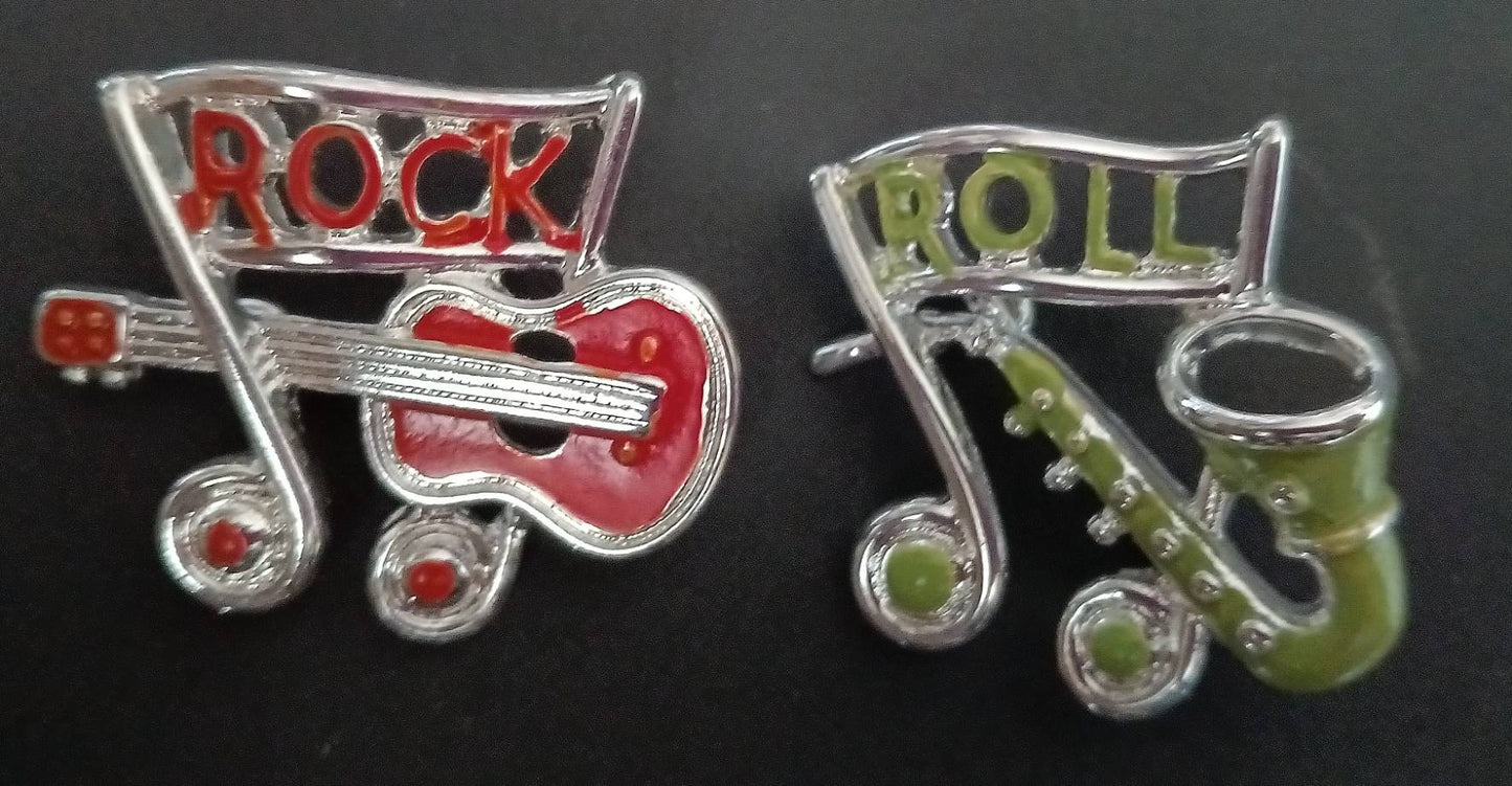 Rock ‘n’ Roll Twin Pins.