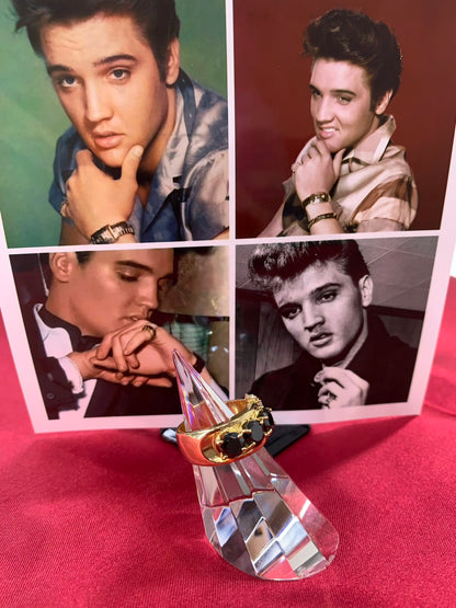 Elvis Presley Legendary Ring Silver × Gold Plate