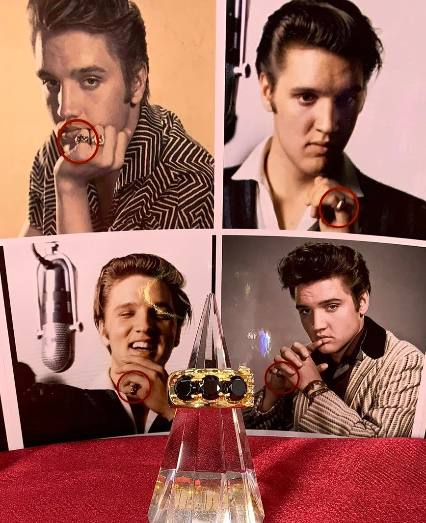 Elvis Presley Legendary Ring Silver × Gold Plate