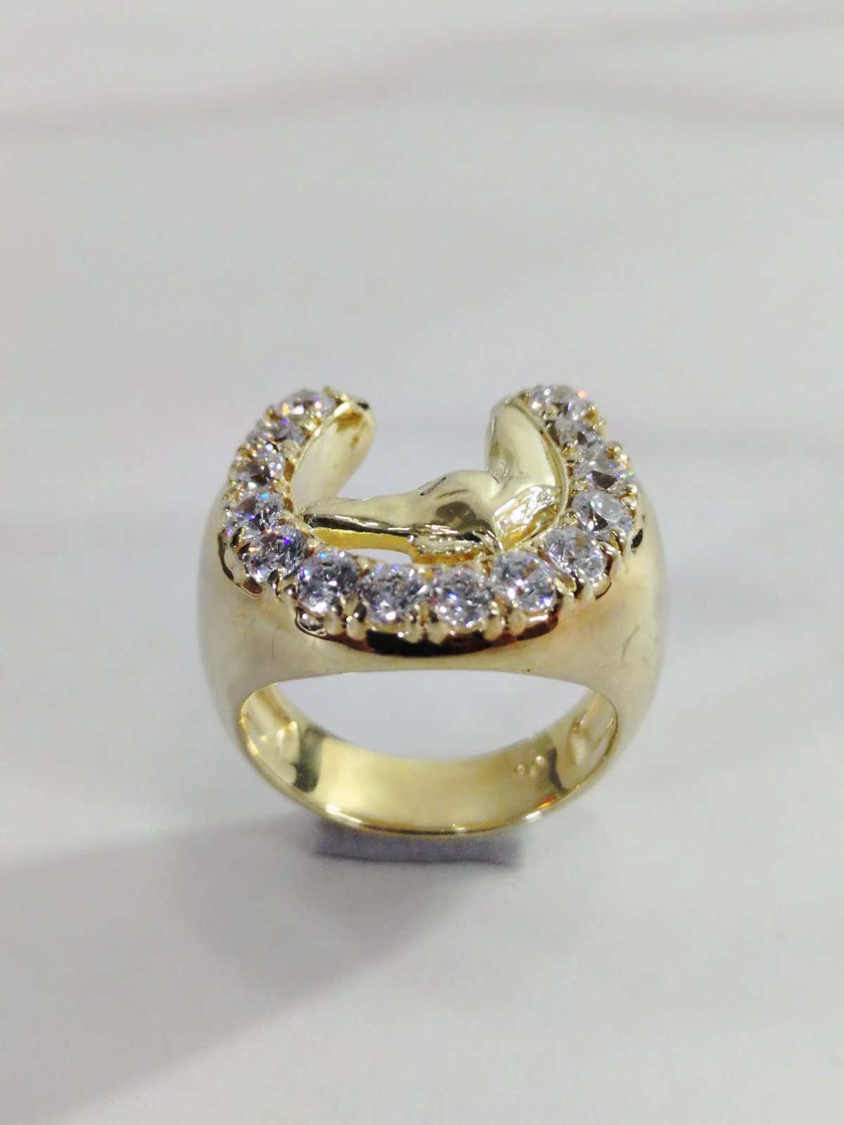 Horseshoe Ring Brass × 18K Gold Plated