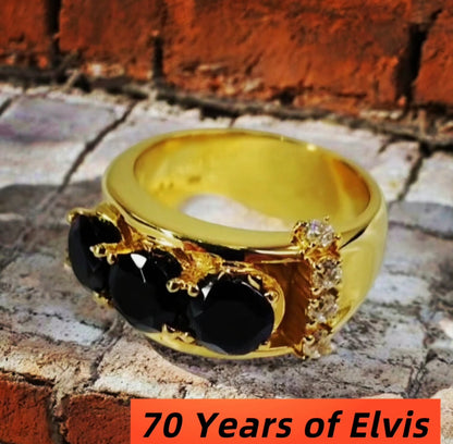Elvis Presley Legendary Ring Brass × Gold Plating