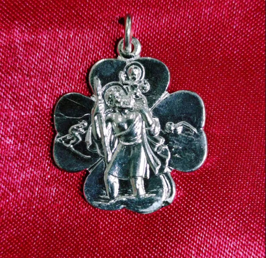 Saint.Christpher Clover Pendant Top